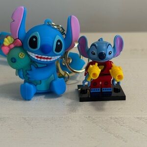 Disney Lilo & Stitch Keychain with Scrump and custom Minifigure